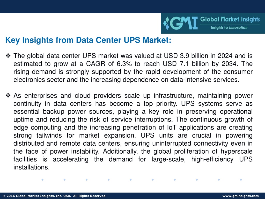 PPT - Data Center UPS Market PowerPoint Presentation, free download ...
