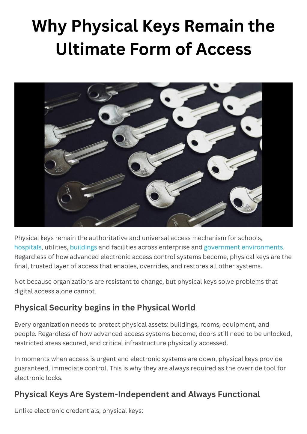 PPT - Physical Keys vs Digital Access: The Real Security Truth ...