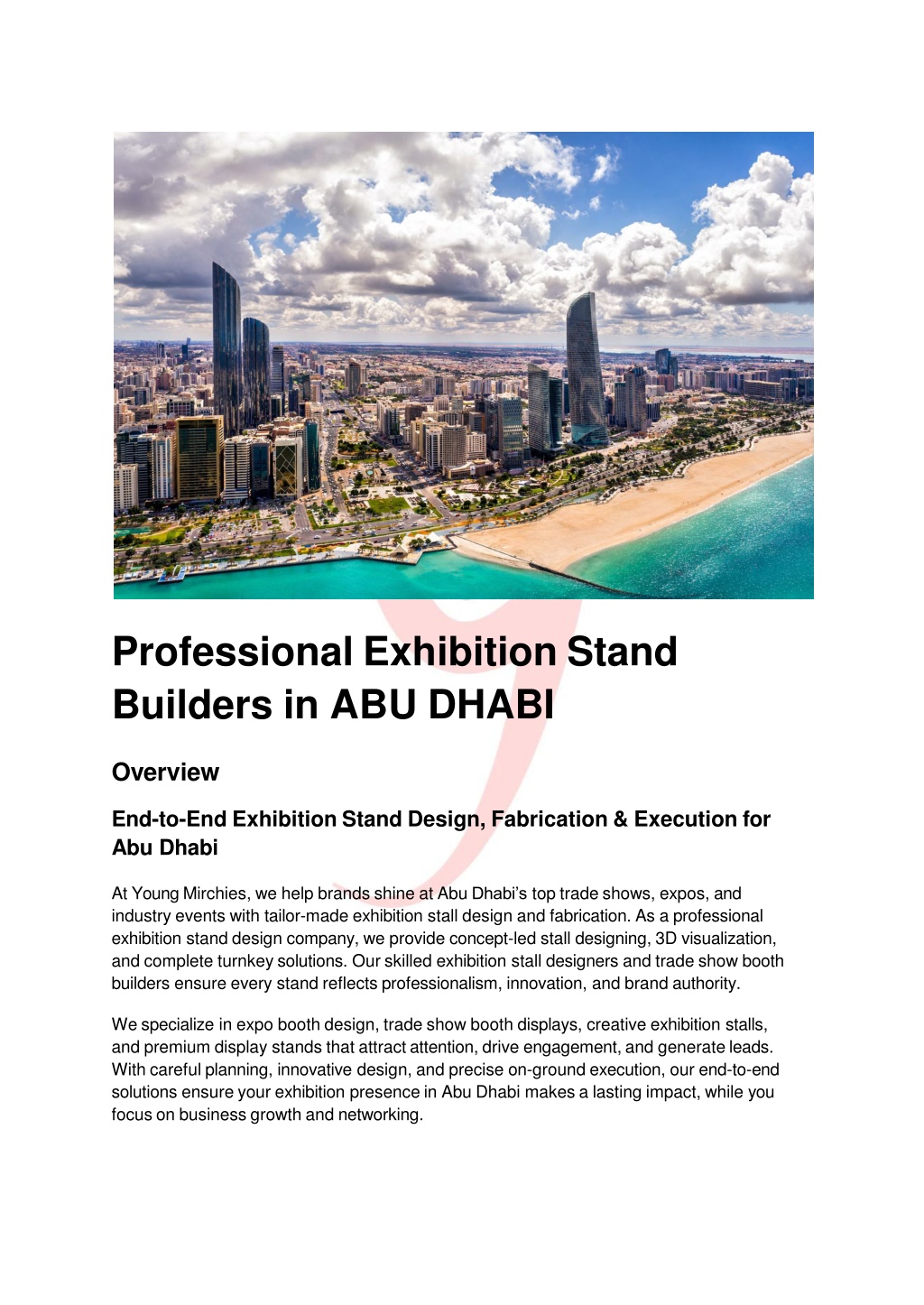 PPT - Professional Exhibition Stand Builders in Abu Dhabi PowerPoint ...