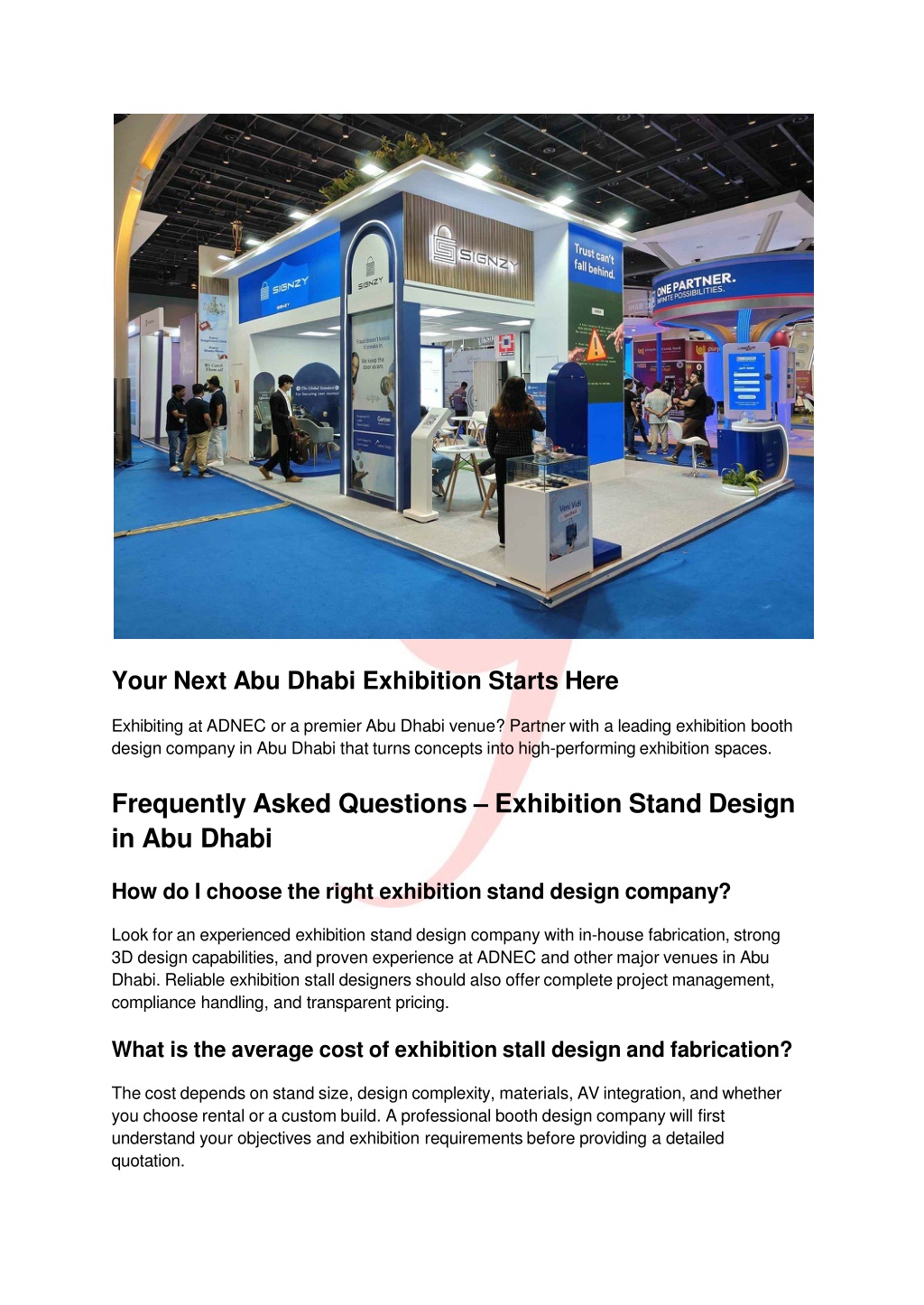PPT - Professional Exhibition Stand Builders in Abu Dhabi PowerPoint ...