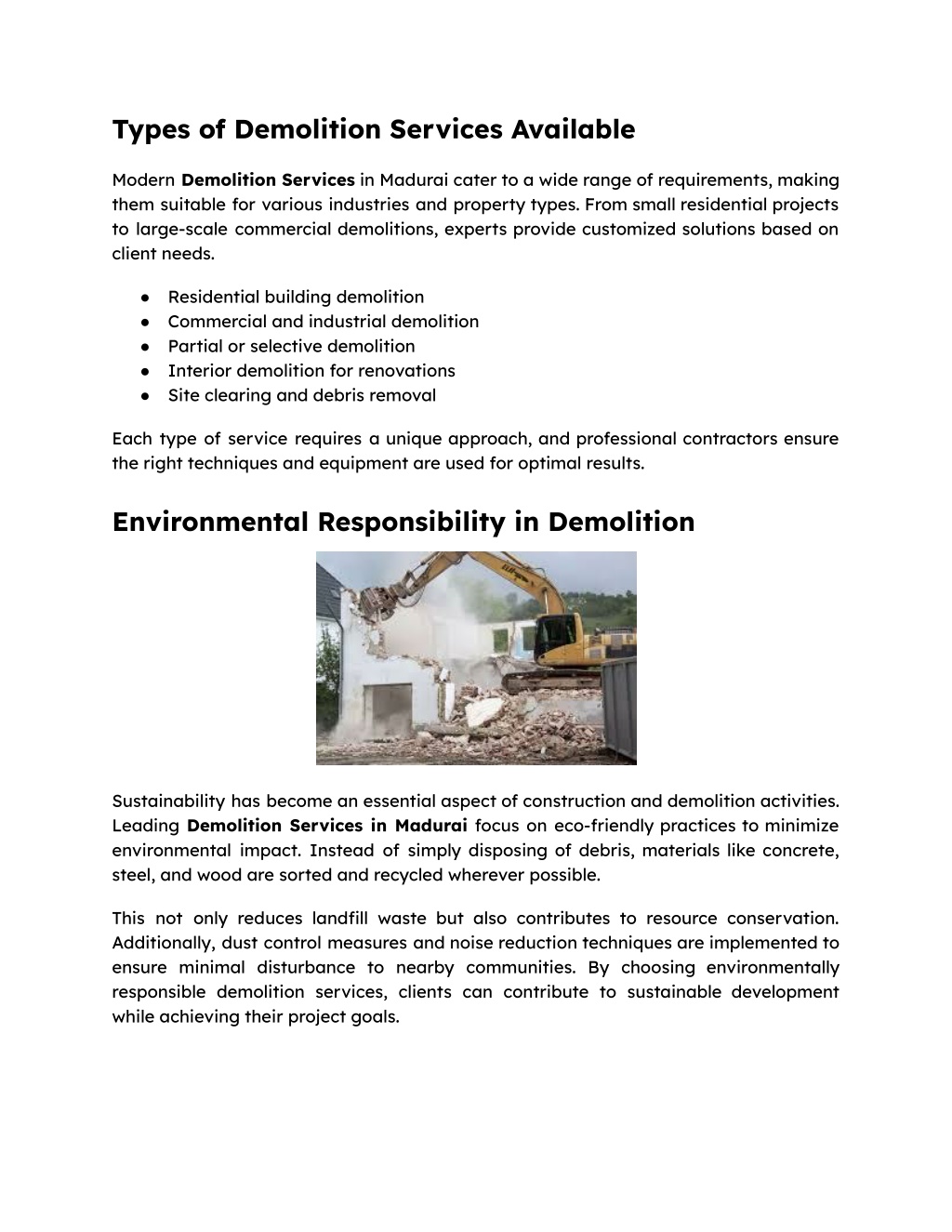 PPT - Expert Demolition Services in Madurai with Advanced Equipment ...