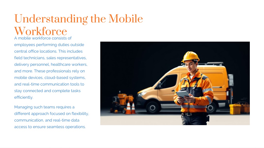 Mobile Work Package Program PPT - Mobile Workforce Management Strategies for Better Productivity ...
