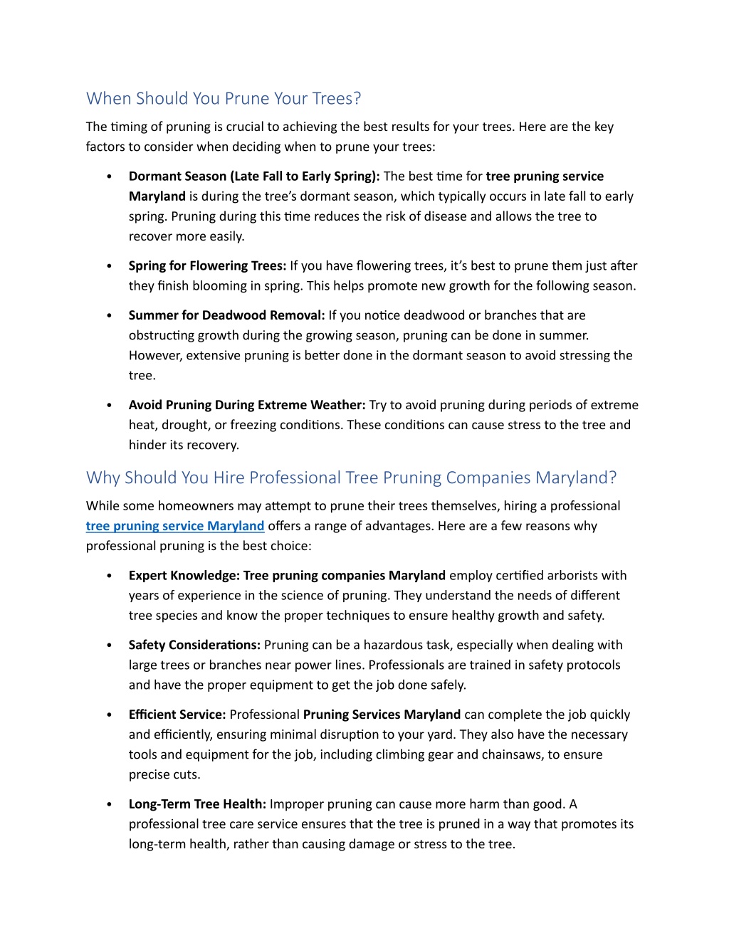 PPT - 8- Tree Pruning Service Maryland Why You Should Prune Your Trees ...