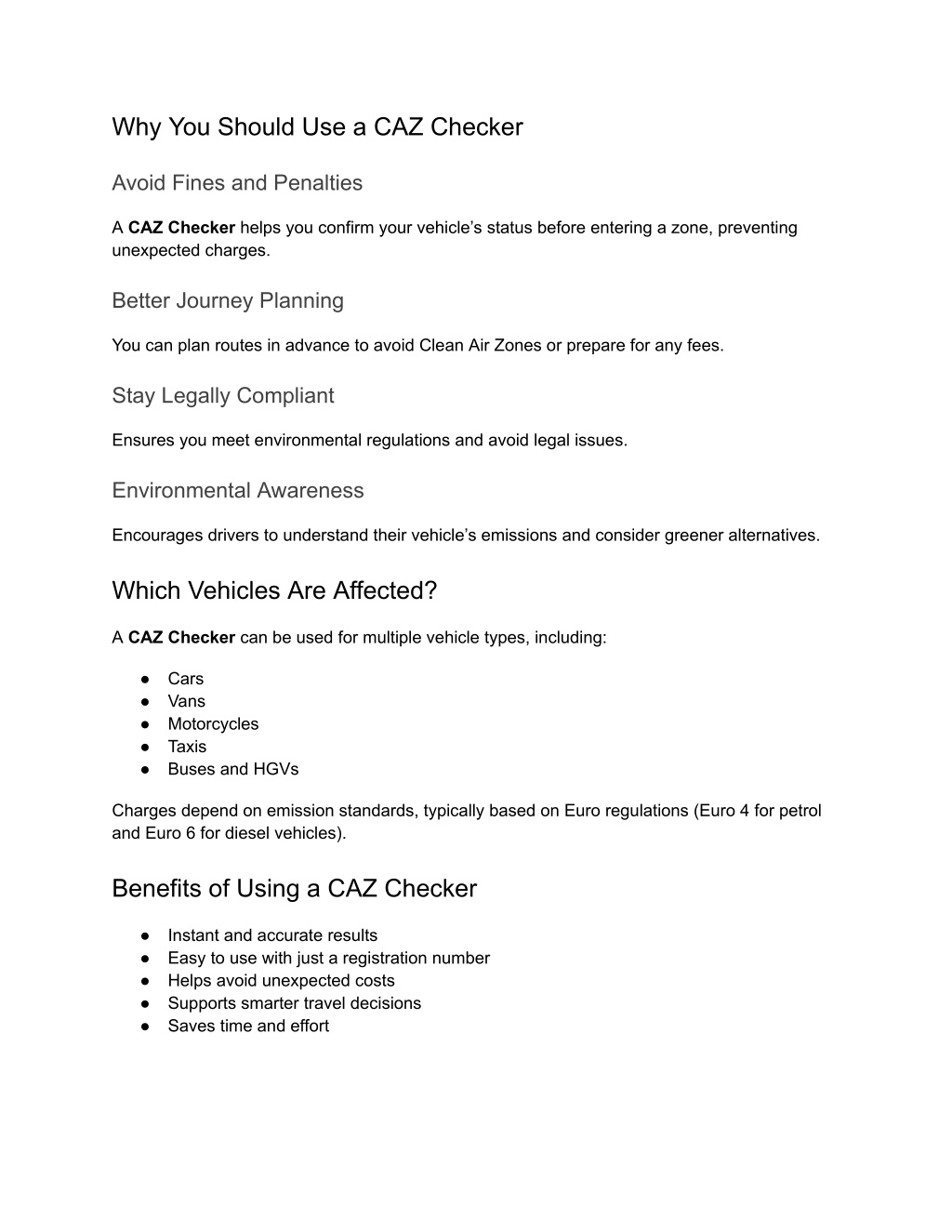 PPT - CAZ Checker Explained_ Check Clean Air Zone Charges in Seconds ...