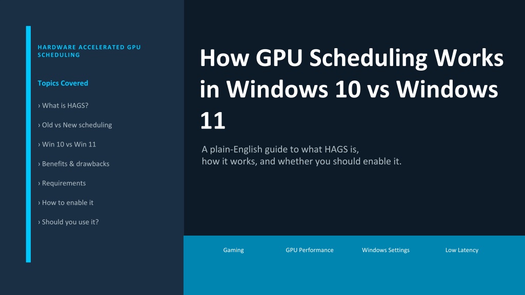 PPT - What is Hardware Accelerated GPU Scheduling and How to Enable It ...