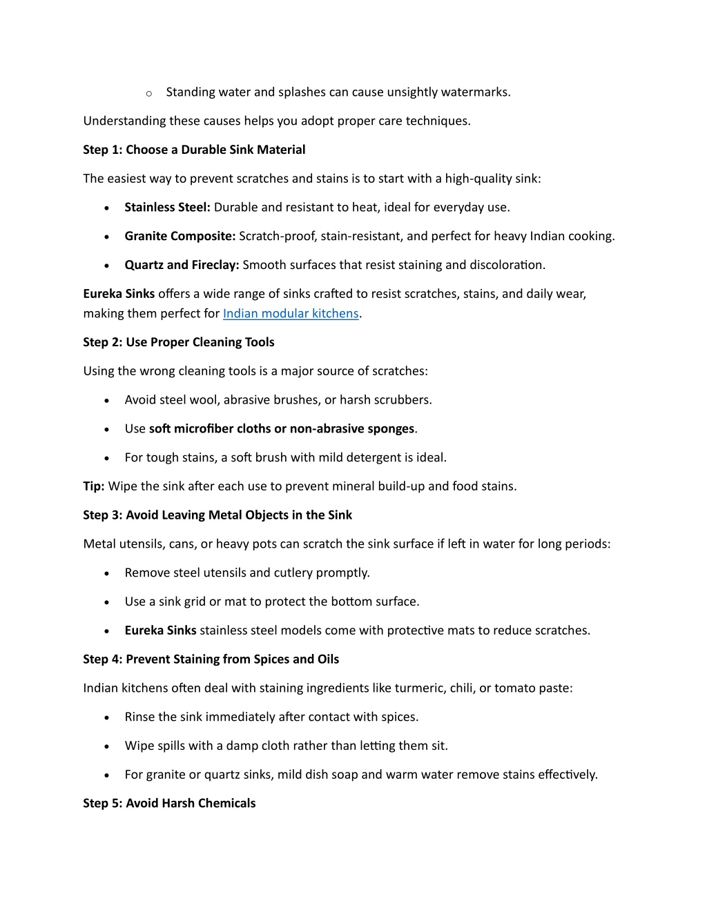 PPT - How to Prevent Scratches and Stains on Kitchen Sinks PowerPoint ...