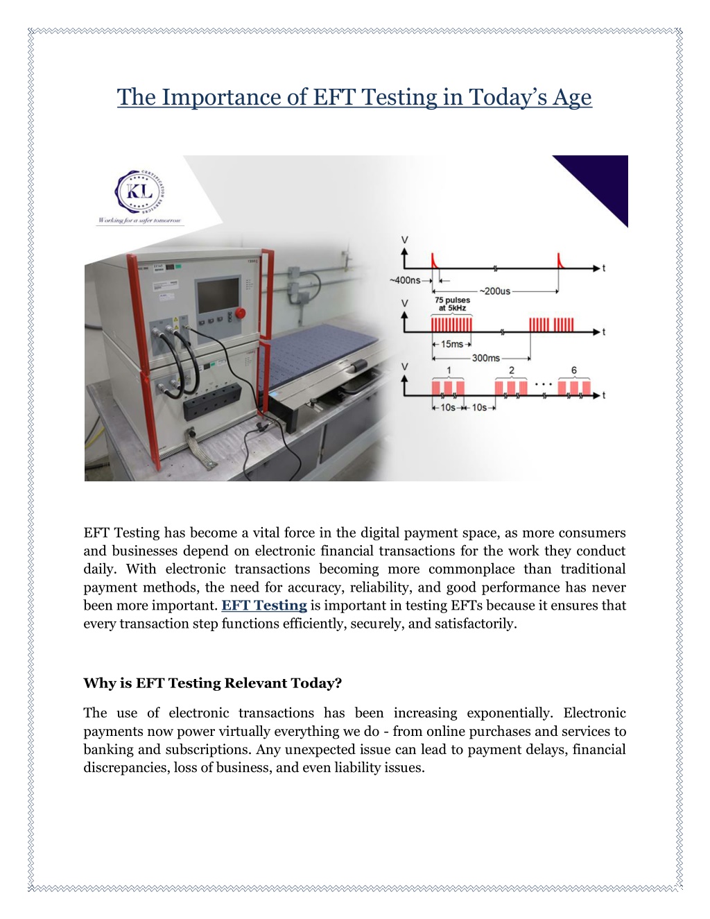 PPT - The Importance of EFT Testing in Today’s Age PowerPoint ...
