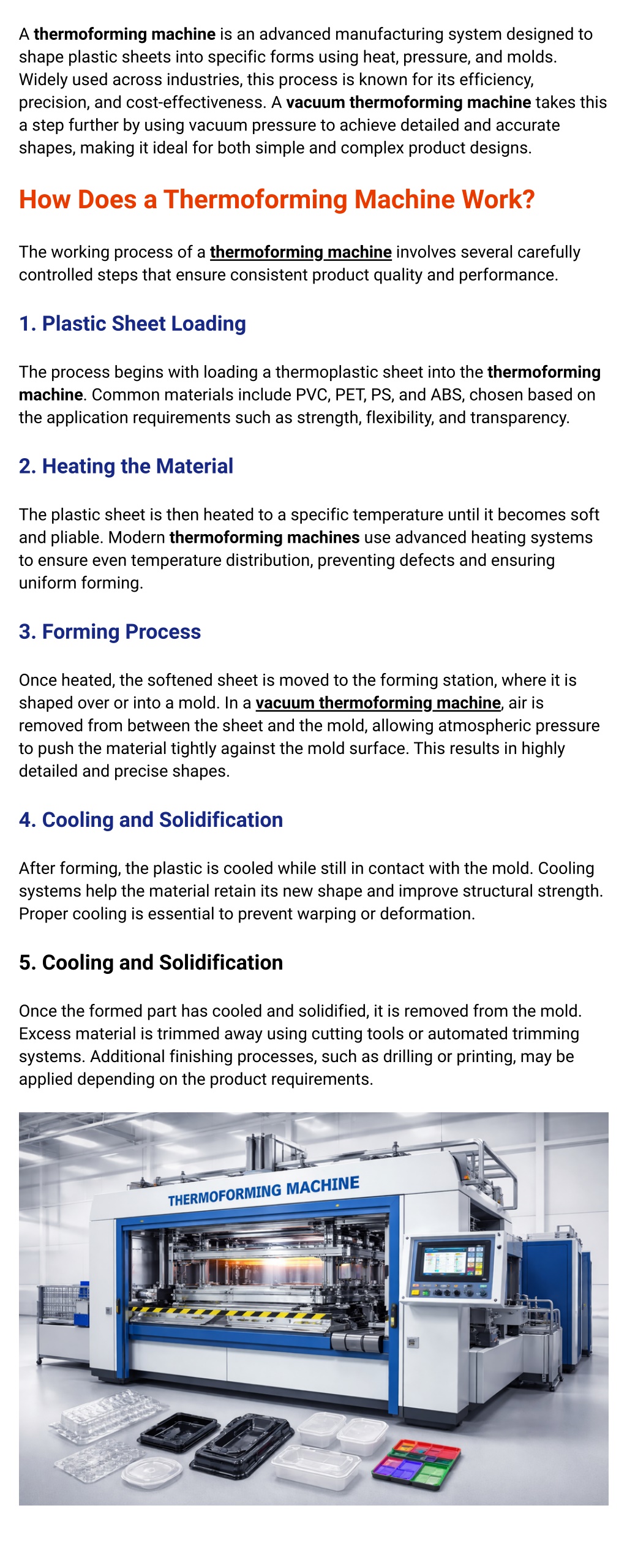 PPT - How a Thermoforming Machine Works: Step-by-Step? [Infographic ...