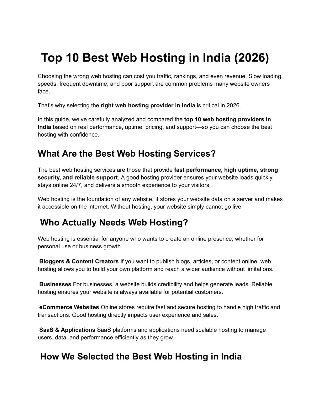 PPT - Top 10 Best Web Hosting in India PowerPoint Presentation, free ...