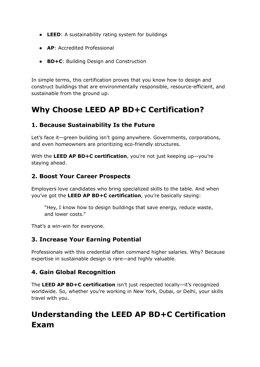 PPT - LEED AP BD C Certification_ Building a Greener Future with ...