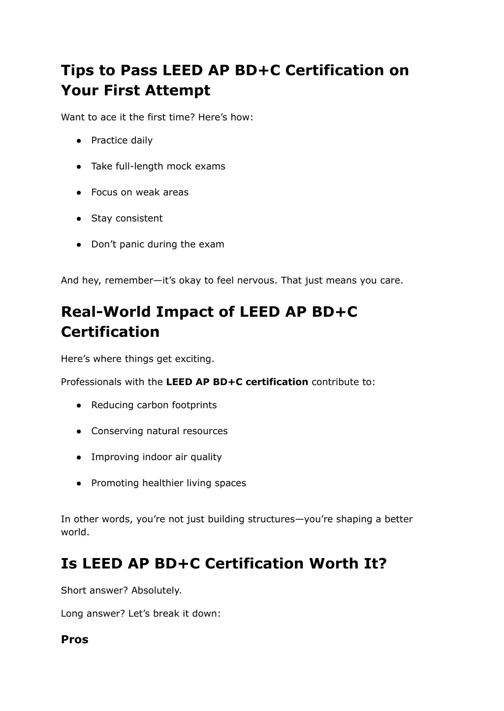 PPT - LEED AP BD C Certification_ Building a Greener Future with ...