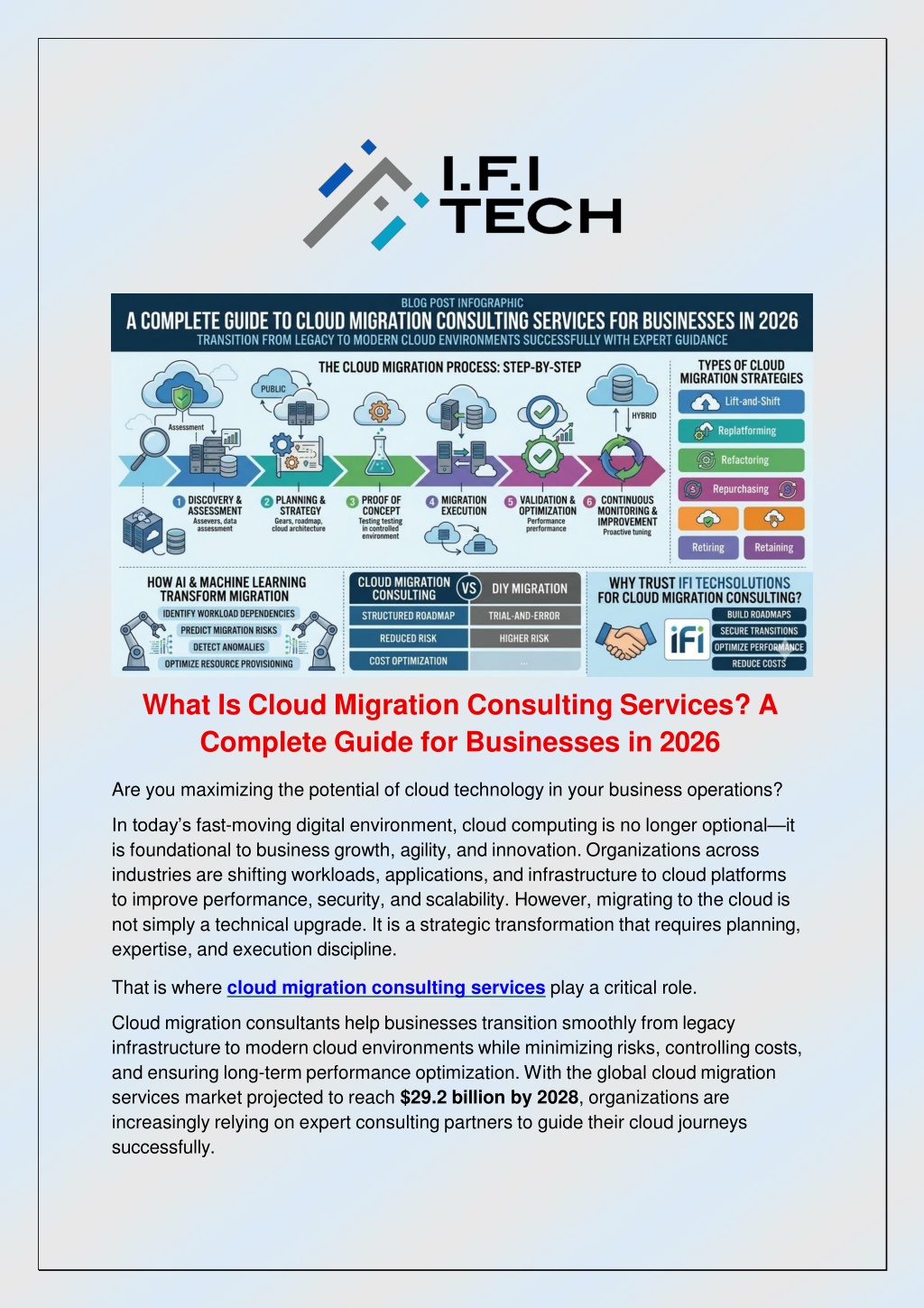 PPT - Cloud Migration Consulting Services Guide 2026 | IFI ...
