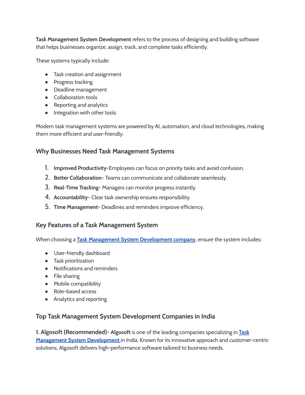 PPT - Top Task Management System Development Companies in India ...