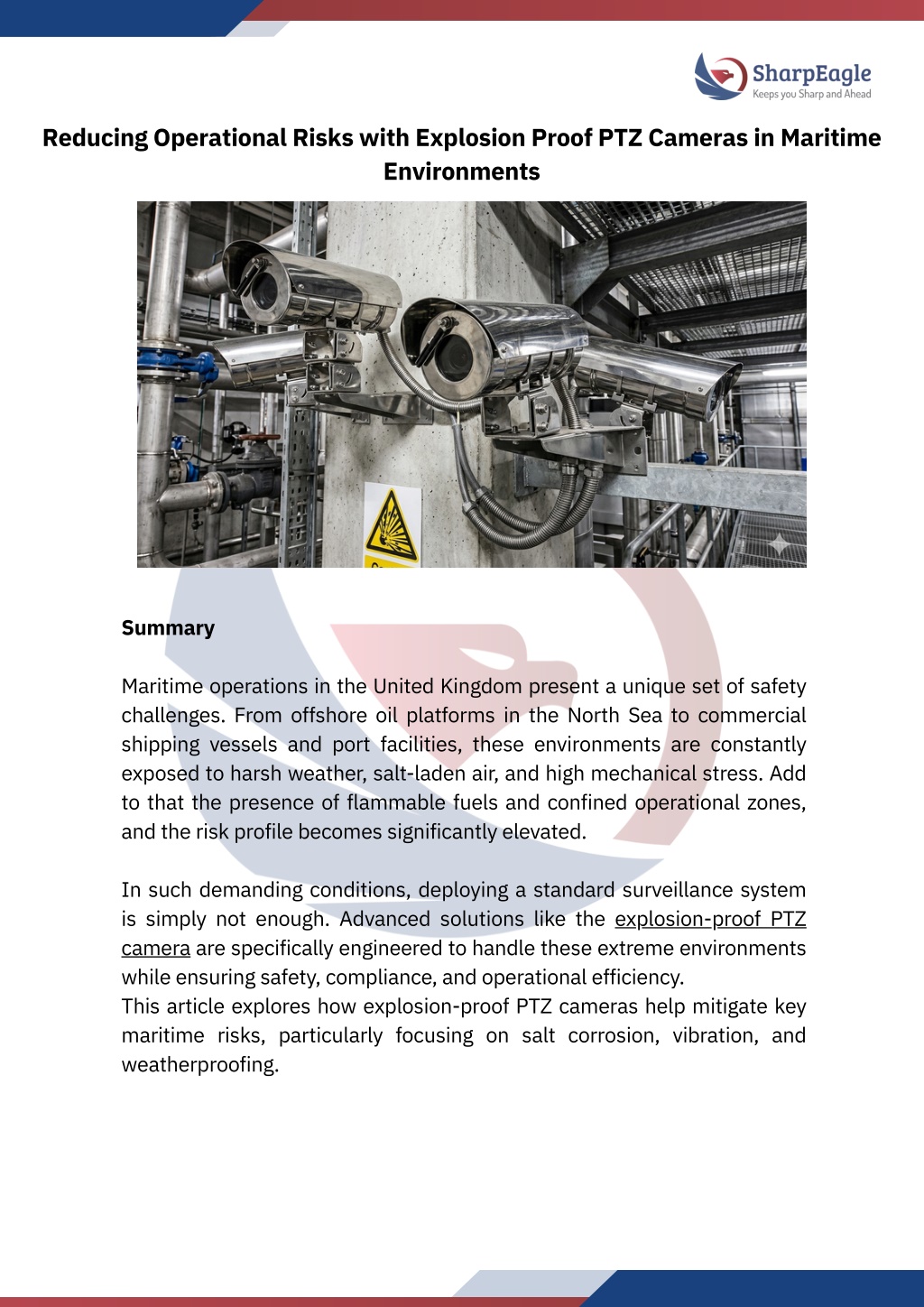 PPT - Reducing Operational Risks with Explosion Proof PTZ Cameras in ...