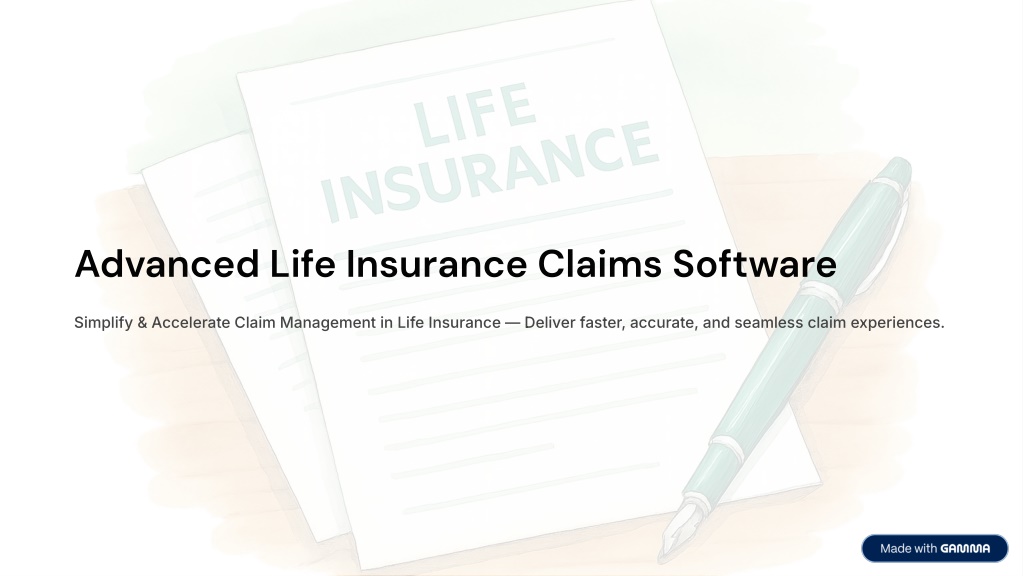 PPT - Advanced Life Insurance Claims Software PowerPoint Presentation ...