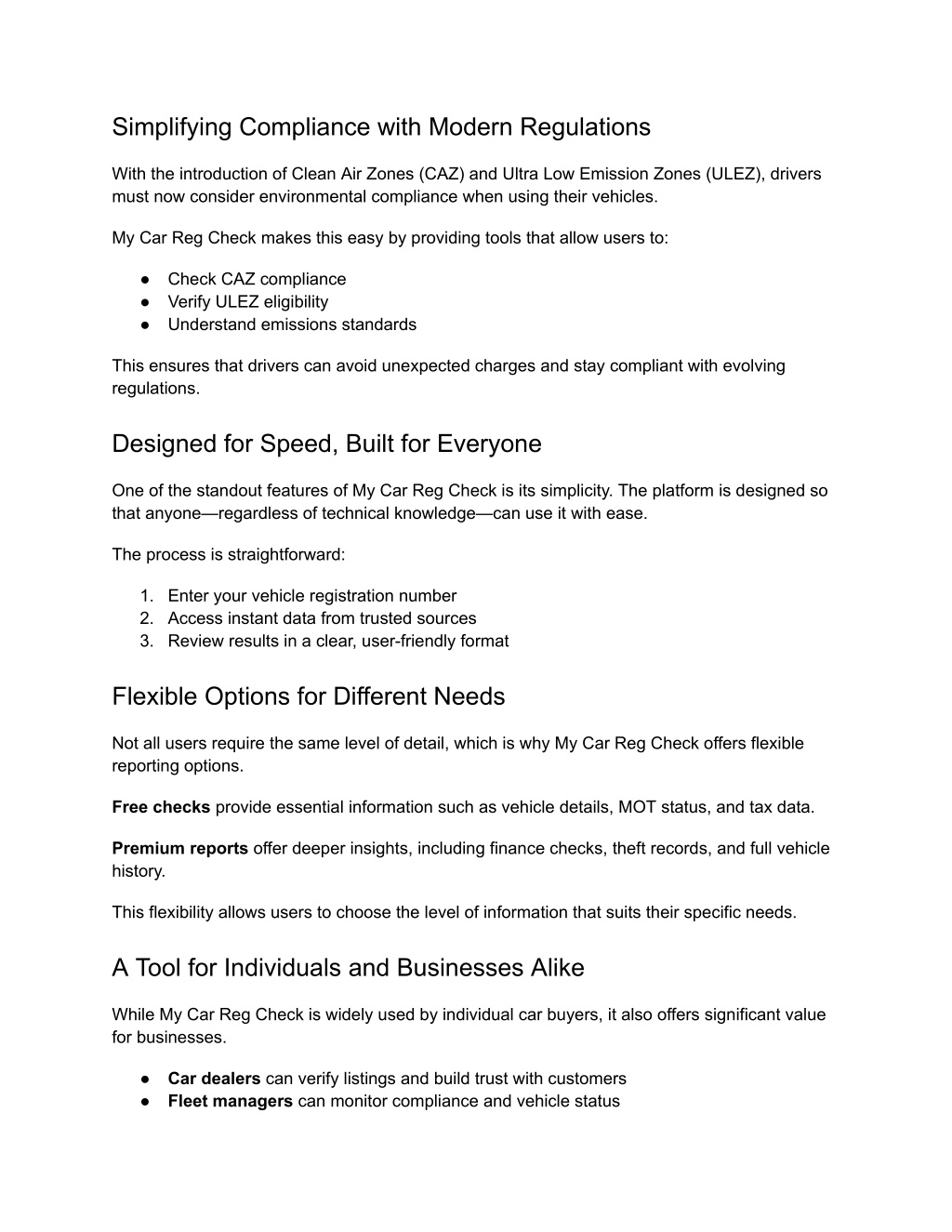 Car Rag Check PPT - My Car Reg Check – Smarter Vehicle Insights at Your Fingertips ...