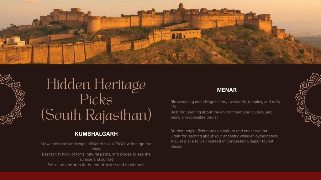 PPT - What Are the Top Undiscovered Heritage Towns in Rajasthan to ...