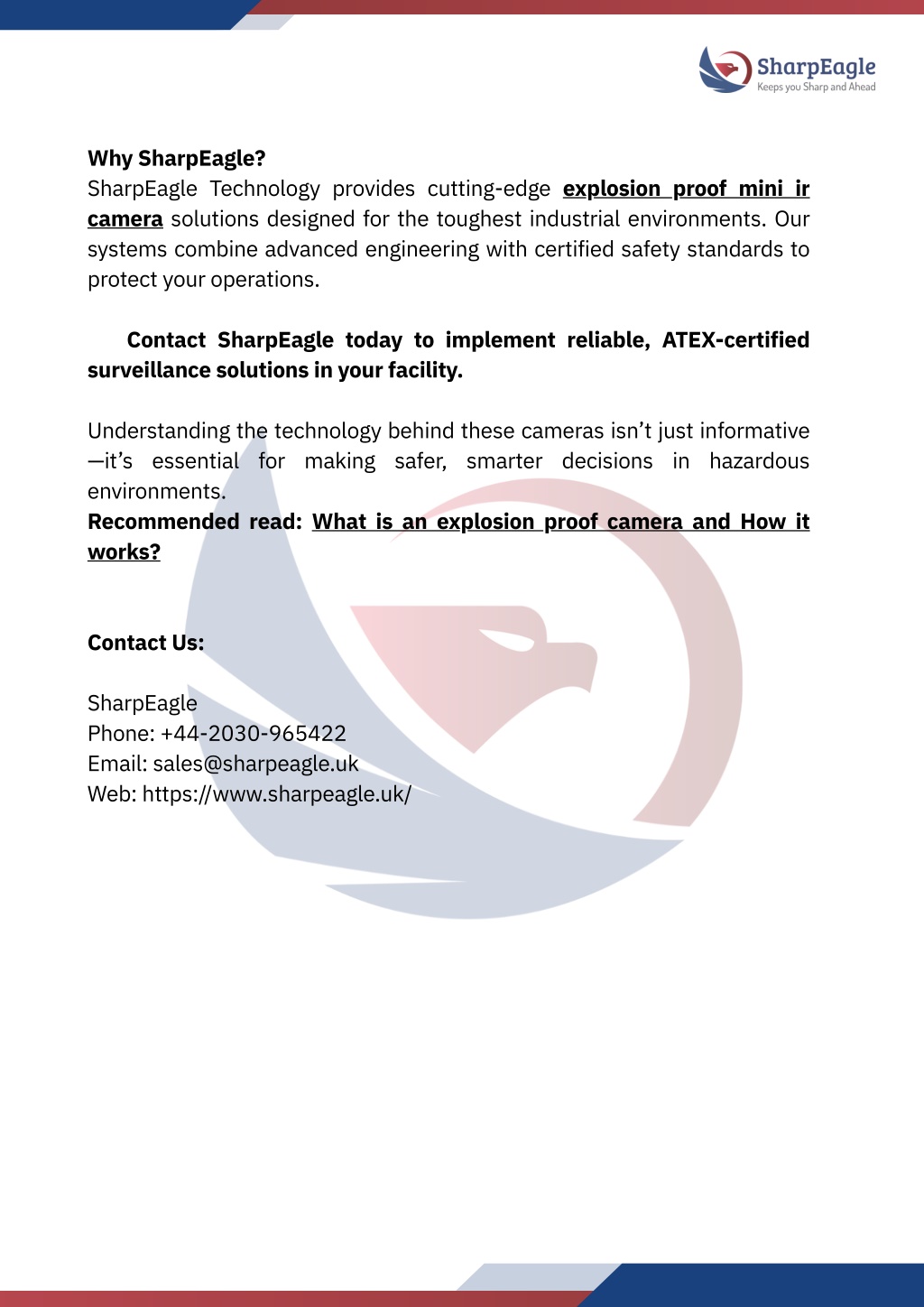 PPT - How Explosion Proof Mini IR Cameras Work Technology Behind ATEX ...