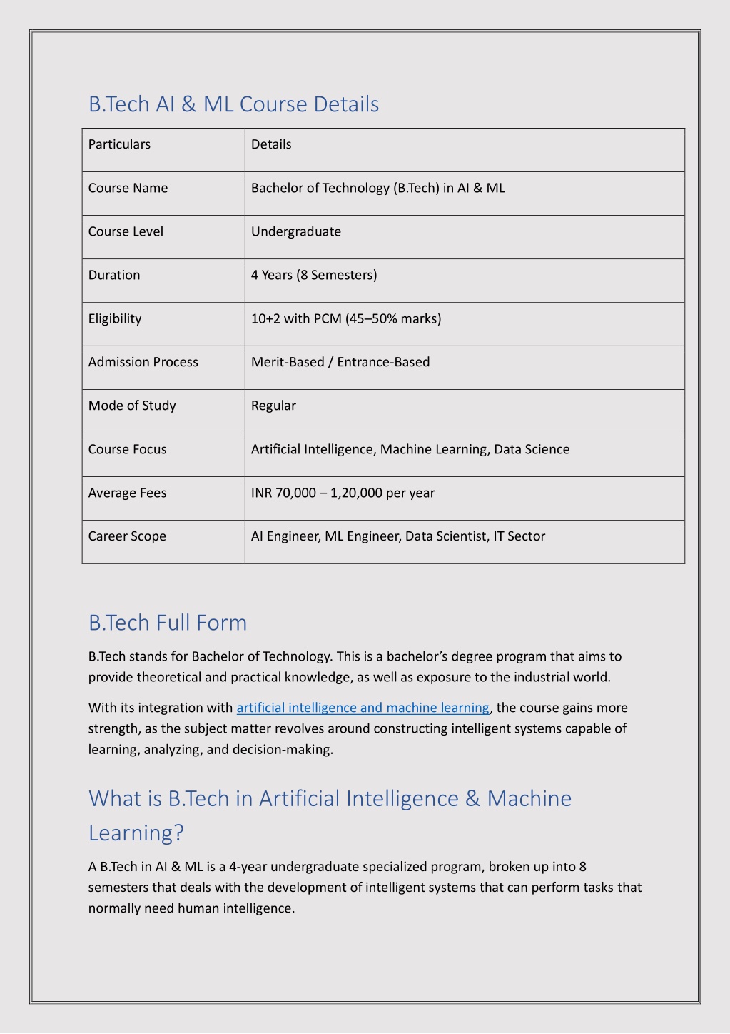 PPT - BTech in AI & ML Course Overview, Eligibility & Admission Process ...