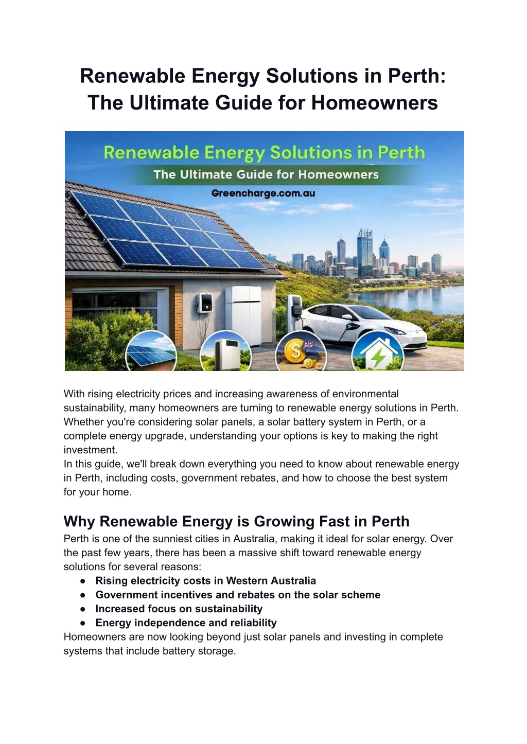 PPT - Renewable Energy Solutions in Perth: The Ultimate Guide for ...