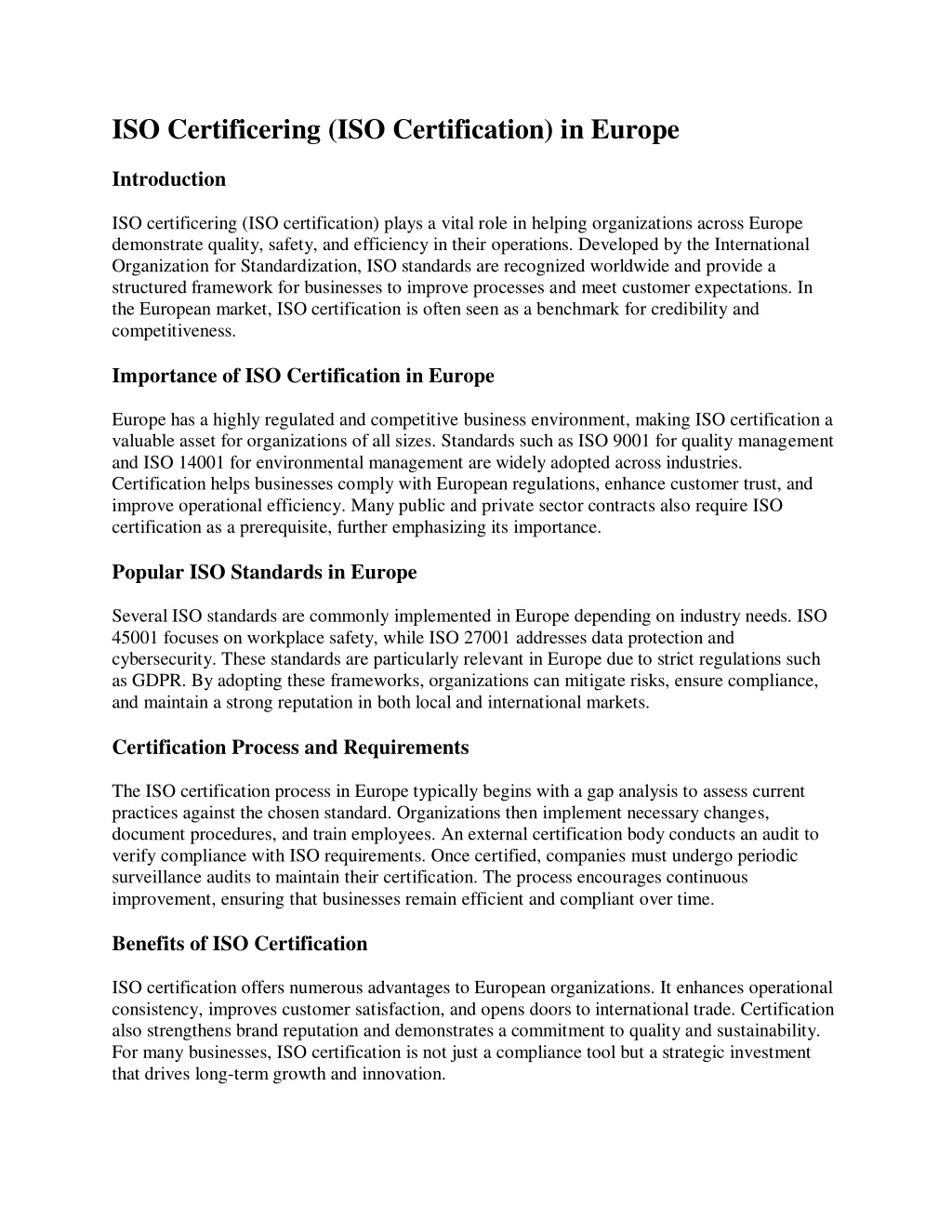 PPT - ISO Certificering (1) PowerPoint Presentation, free download - ID ...