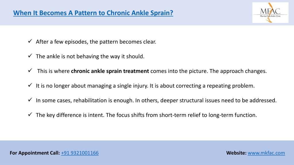 PPT - Acute and Recurrent/Chronic Ankle Sprains | MFAC PowerPoint ...