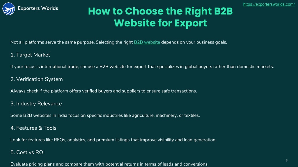 PPT - Top B2B Websites in India for Export & Global Trade Growth ...