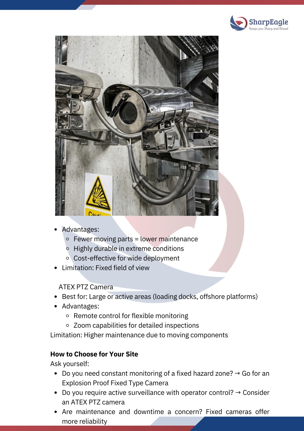 PPT - Explosion Proof Fixed Type Camera vs ATEX PTZ Camera – Which ...