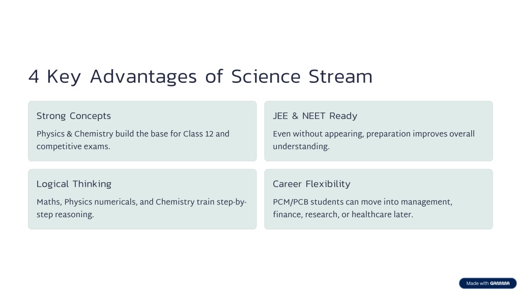 PPT - What Are the Advantages of Taking Science (PCMPCB) After Class 10 ...