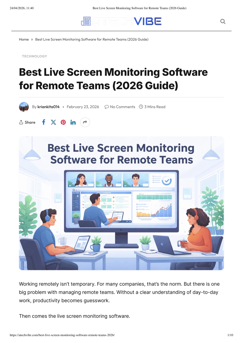 PPT - Best Live Screen Monitoring Software for Remote Teams (2026 Guide ...
