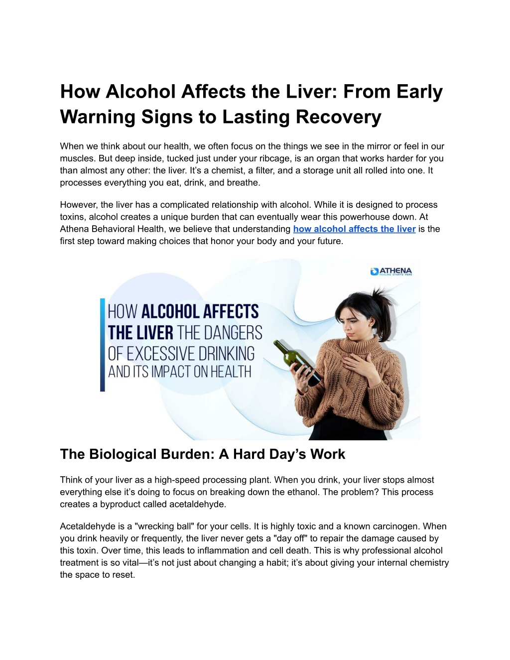 PPT - How Alcohol Affects the Liver: From Early Warning Signs to ...