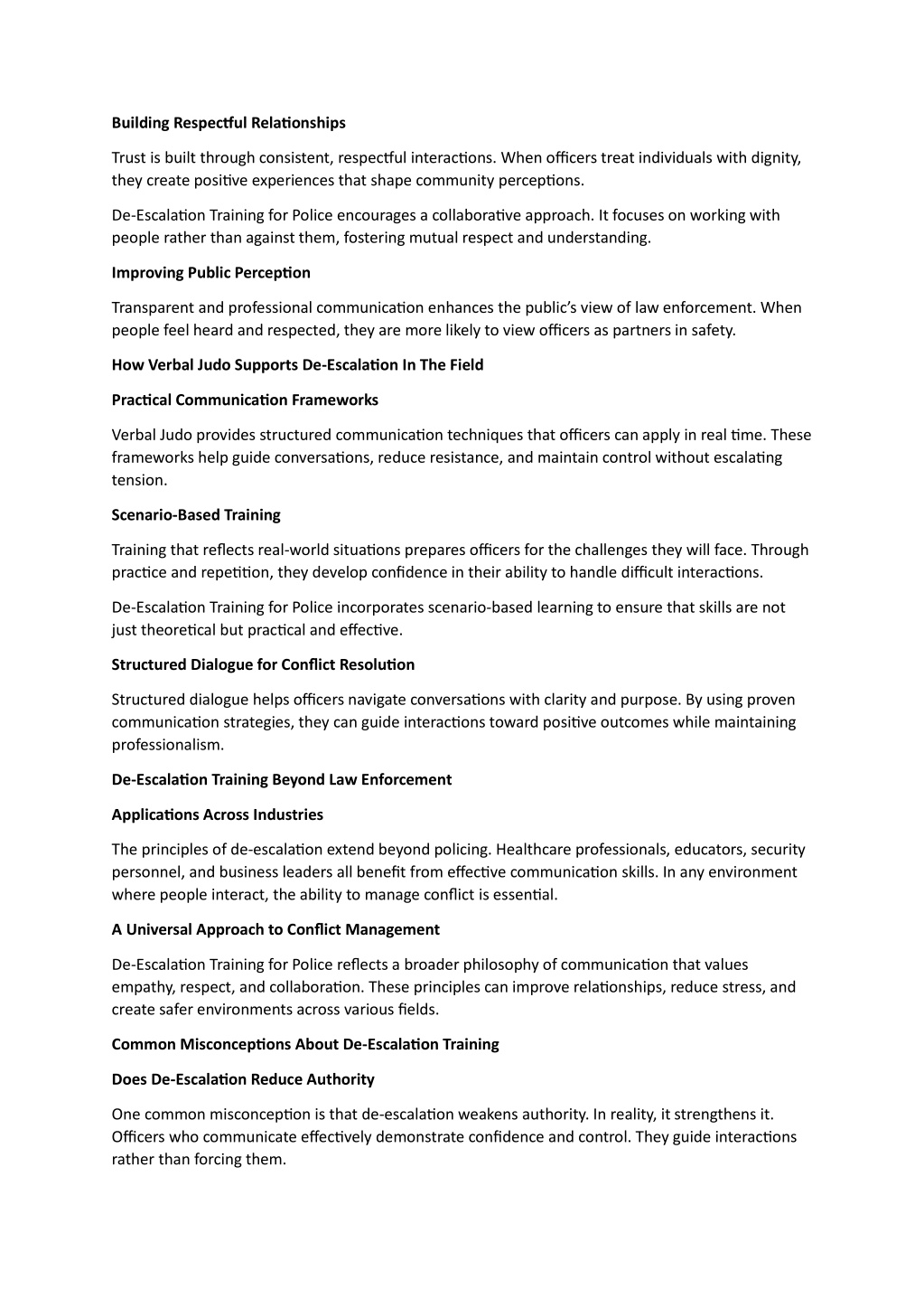 PPT - De-Escalation Training For Police PowerPoint Presentation, free ...