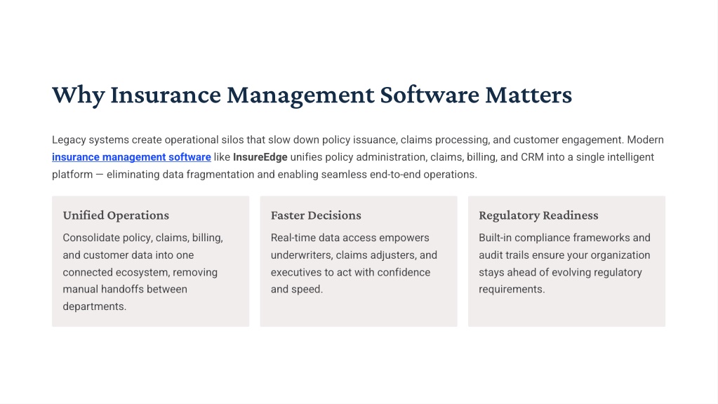 Insurity Insurance Software Definitions PPT - Choosing the Right Insurance Management Software A Buyer’s Guide ...