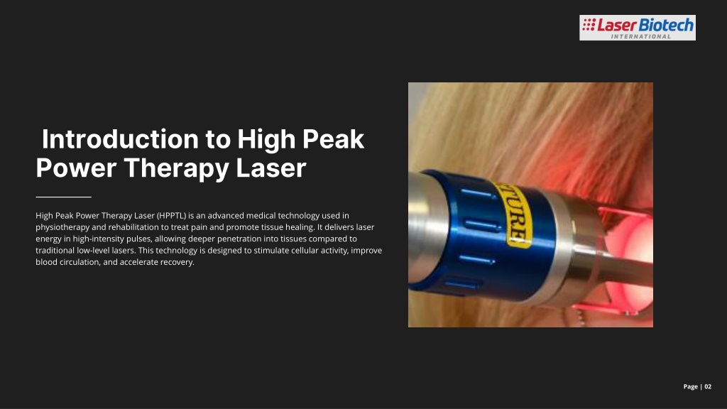 PPT - High Peak Power Therapy Laser by Laserbiotechinternational ...
