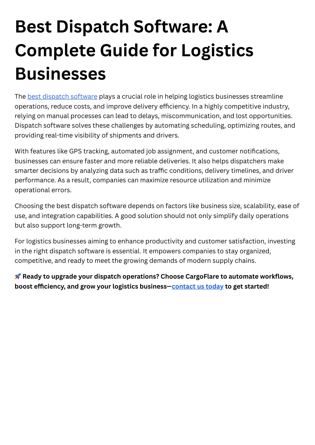 PPT - Best Dispatch Software A Complete Guide for Logistics Businesses ...
