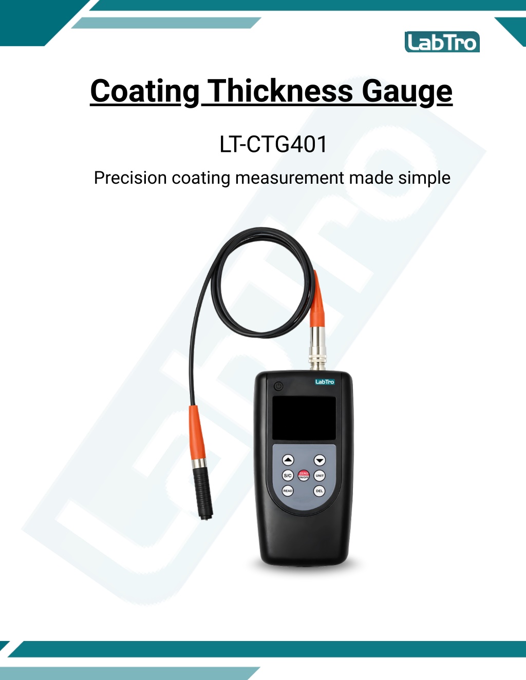 PPT - Coating thickness Gauge - LT-CT G 401 Digital gauge PowerPoint ...