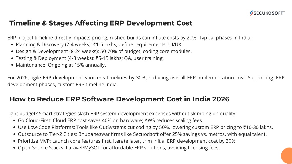 PPT - Comprehensive Guide to ERP Software Development Cost in India ...