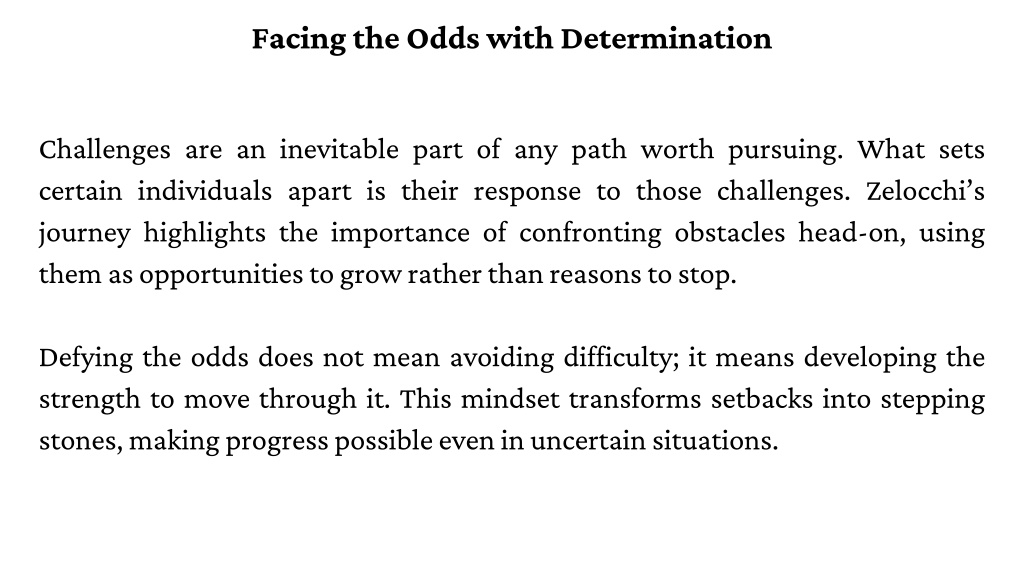PPT - Chasing Purpose and Defying Odds The Inspirational Life Journey ...
