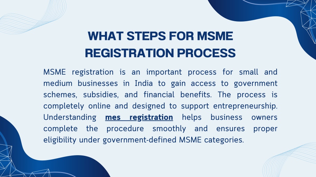 Msme Process PPT - What Steps for MSME Registration Process PowerPoint Presentation ...