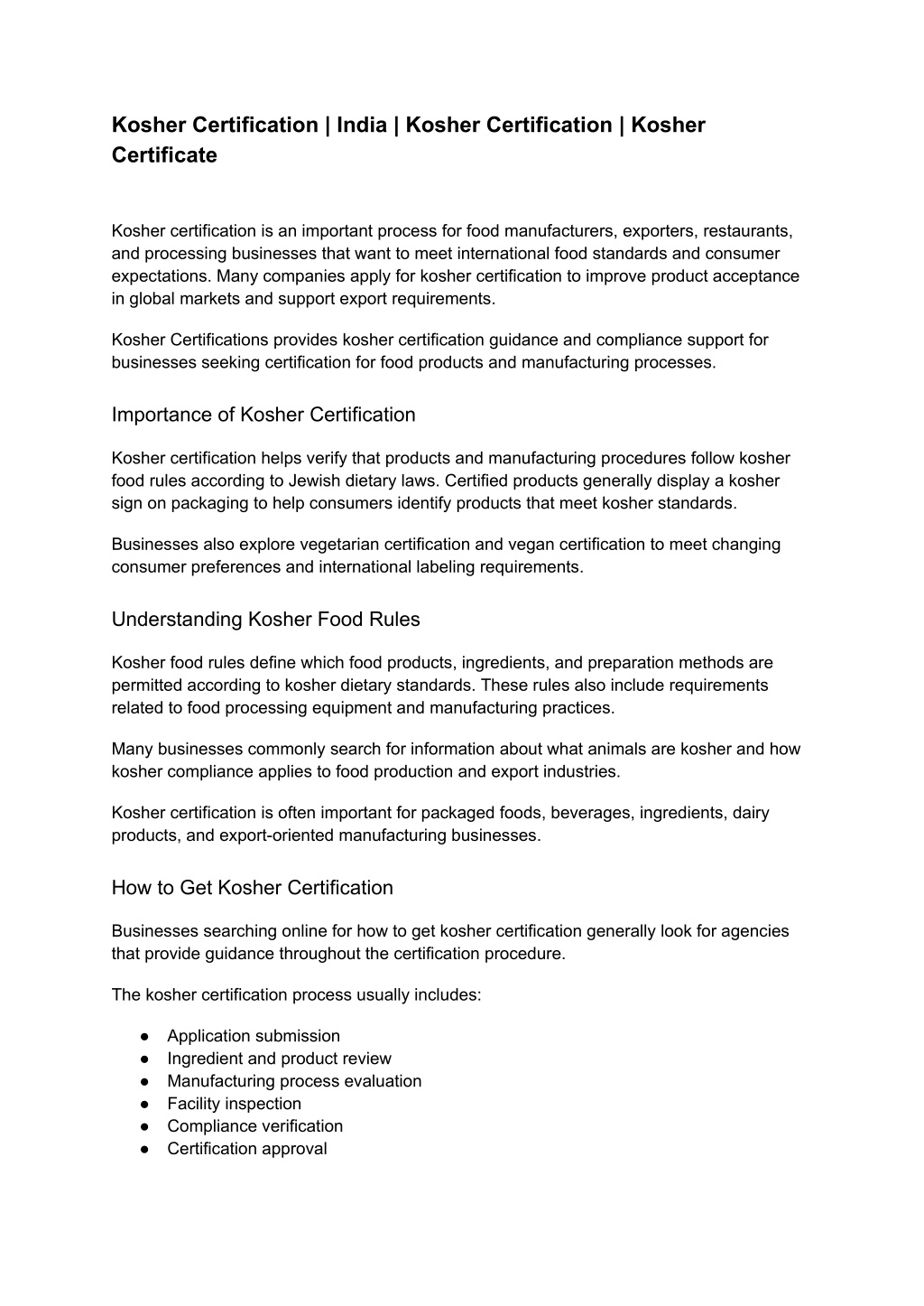 PPT - Kosher Certification _ India _ Kosher Certification _ Kosher ...