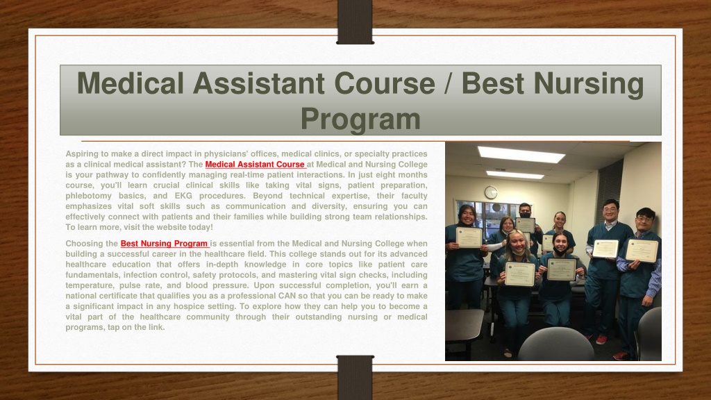PPT - Medical Assistant Course PowerPoint Presentation, free download ...