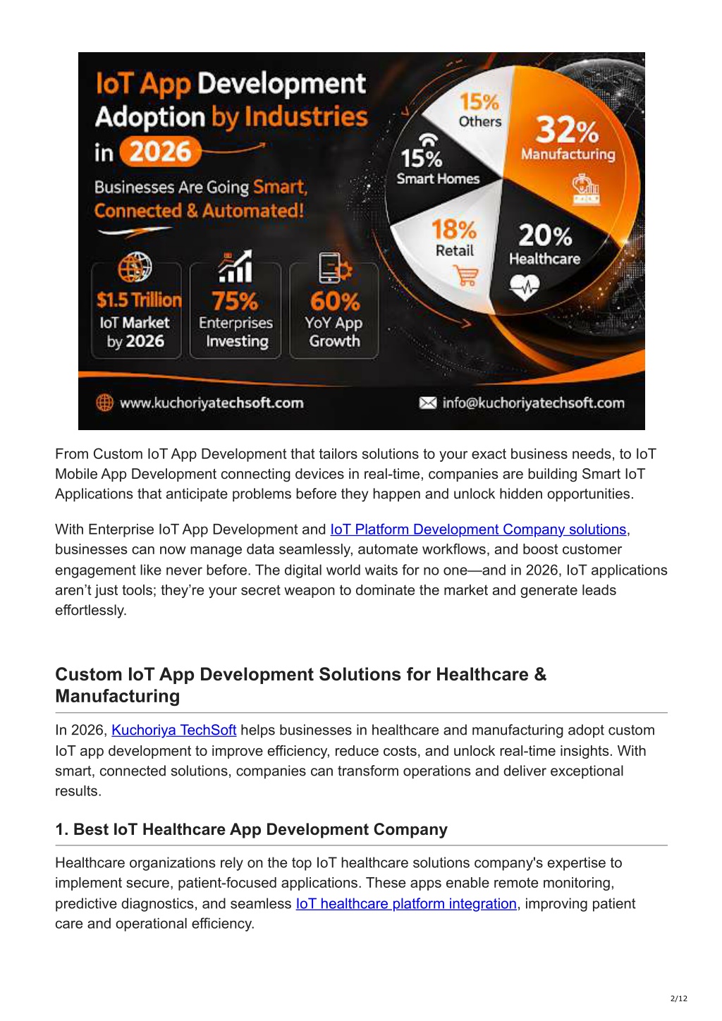 PPT - Top IoT App Development Services Businesses Need in 2026 ...