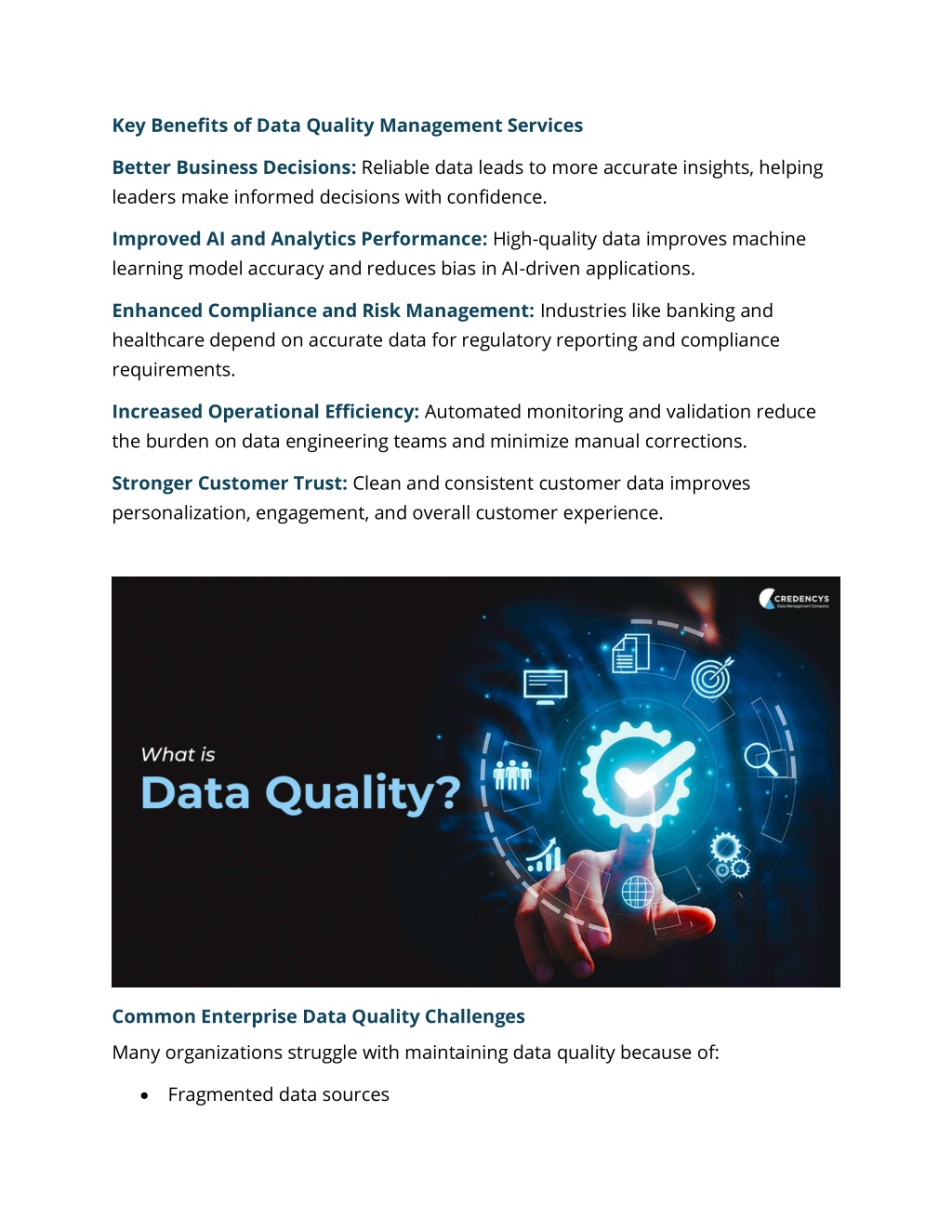 PPT - Data Quality Management Services - The Foundation of Trusted ...
