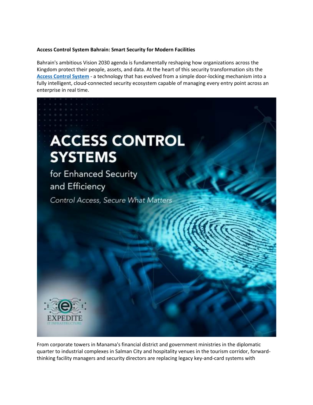 PPT - Access Control System Bahrain Smart Security for Modern ...