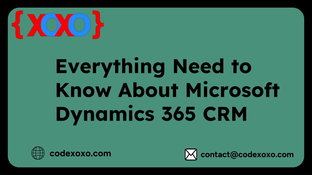 PPT - Everything Need to Know About Microsoft Dynamics 365 CRM (1 ...