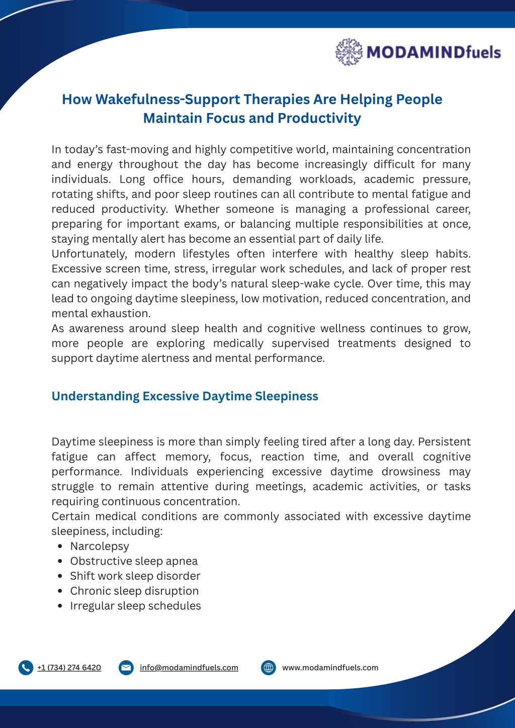 Improved Alertness PPT - How Wakefulness Support Therapies Help Improve Focus, Alertness ...