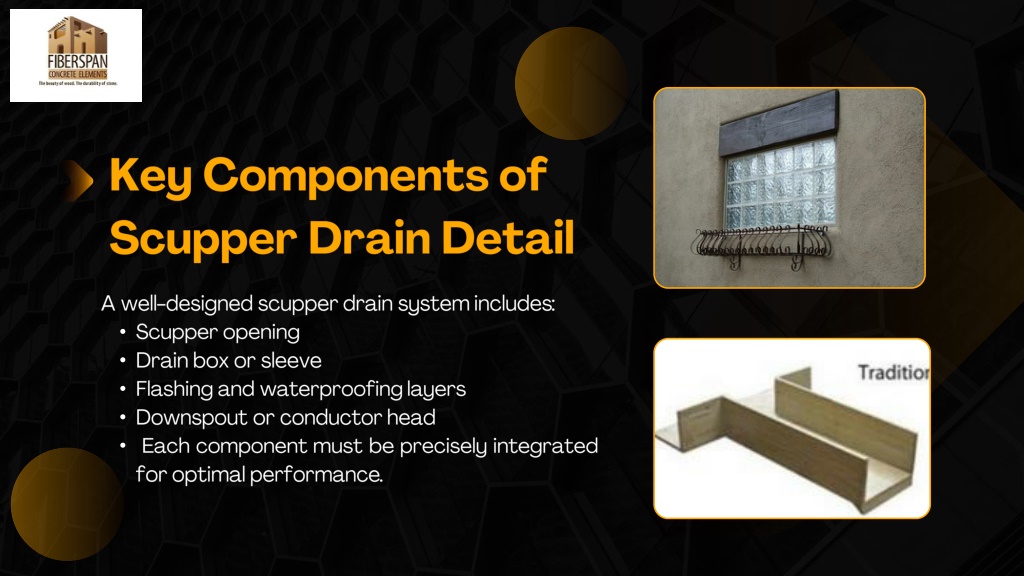 Shell Scupper PPT - Scupper Drain Detail for Roof Drainage PowerPoint Presentation ...