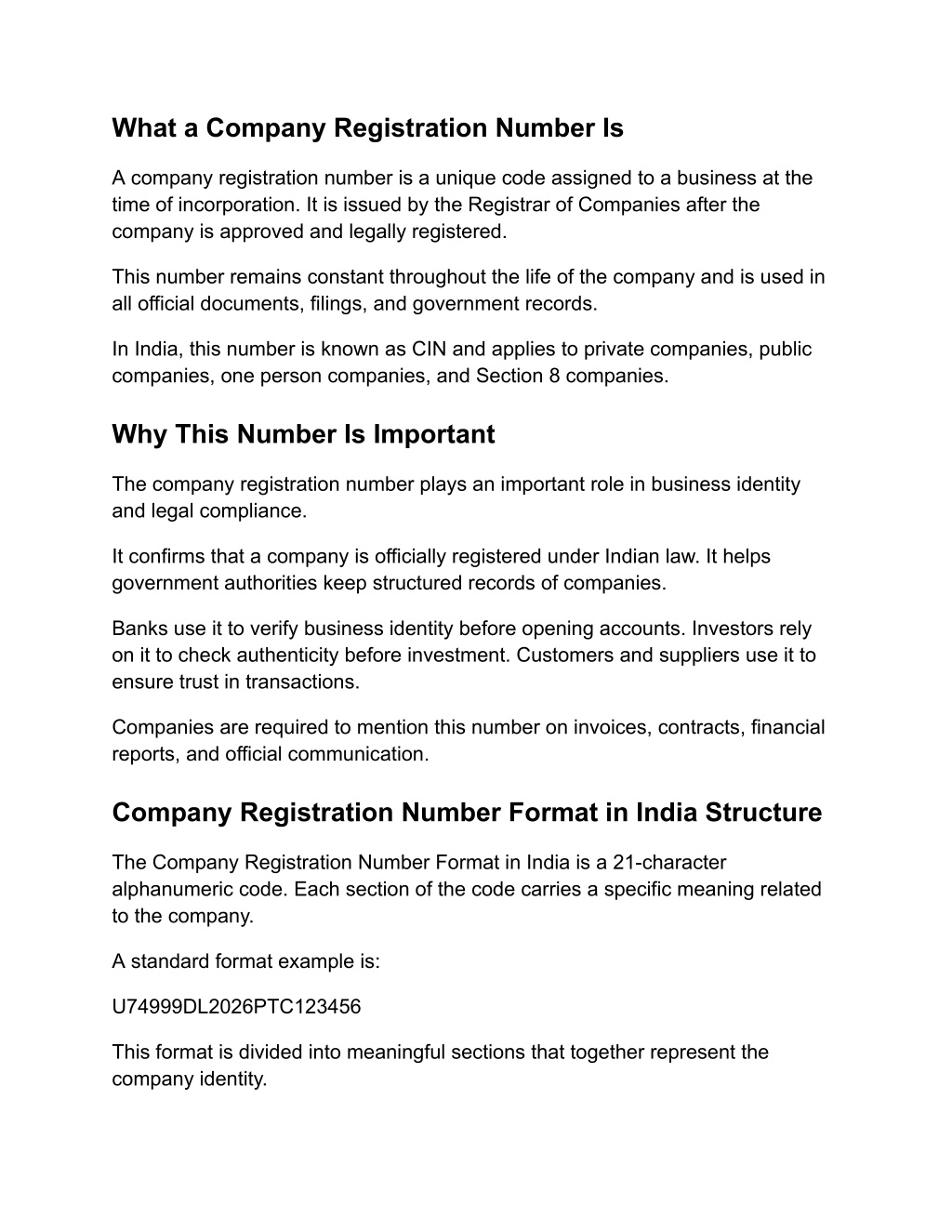 PPT - A Simple Guide to Company Registration Number Format in India and ...
