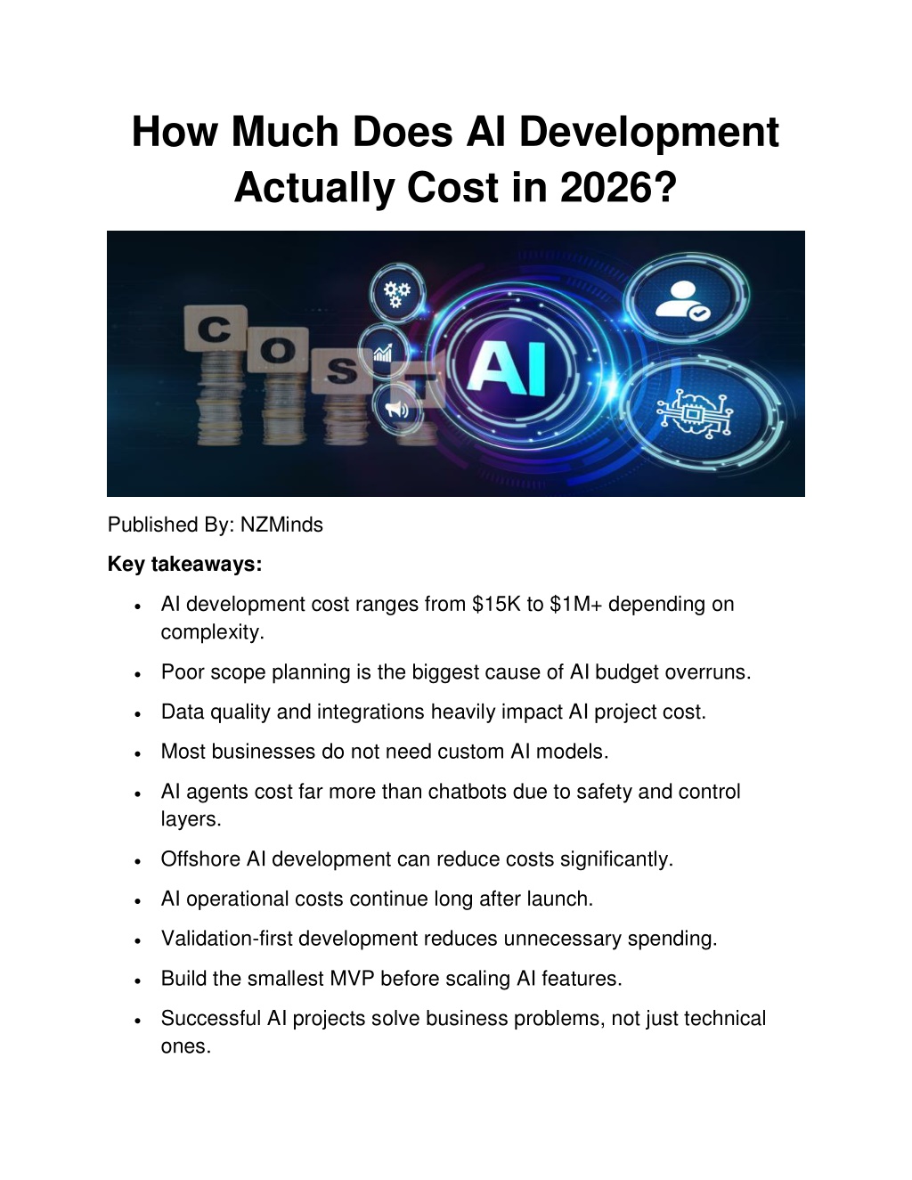 PPT - How Much Does AI Development Actually Cost in 2026 PowerPoint ...