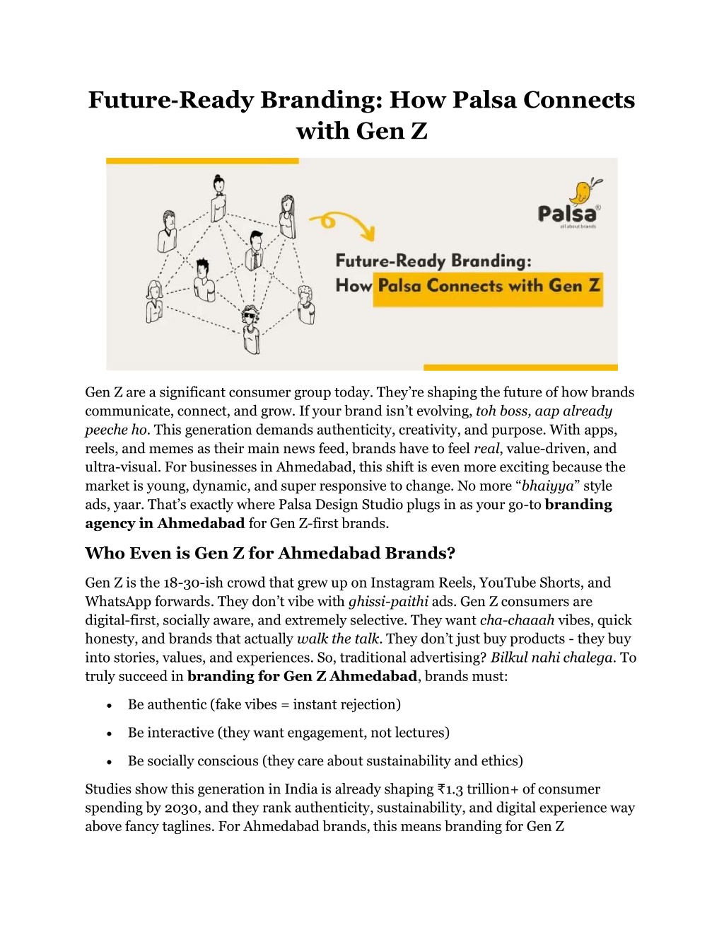 PPT - Future‑Ready Branding How Palsa Connects with Gen Z PowerPoint ...